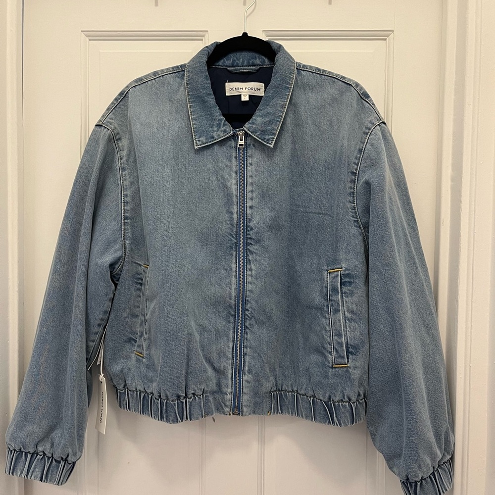 Denim Forum Bomber Jacket